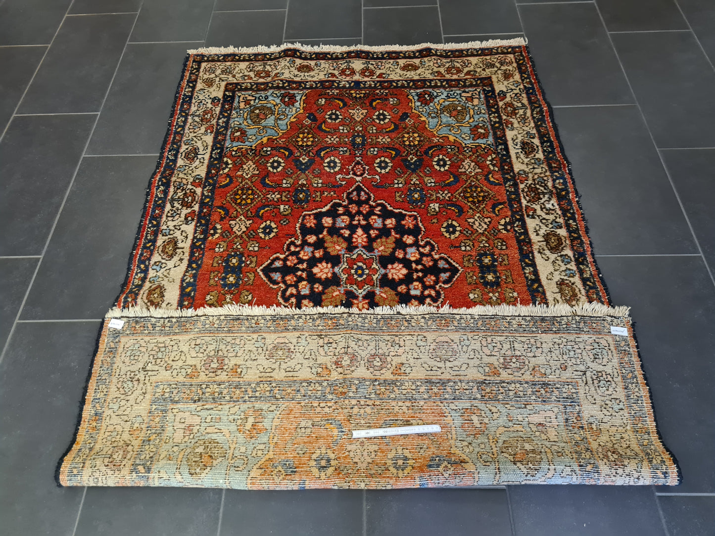 Perserteppich Orientteppich Handgeknüpfter Teppich Malaya antik 199x129cm