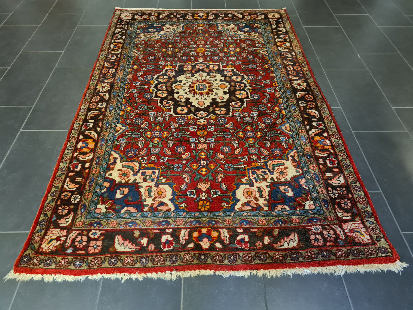 Perserteppich Orientteppich Handgeknüpfter Teppich Feiner Bidjar 228x147cm