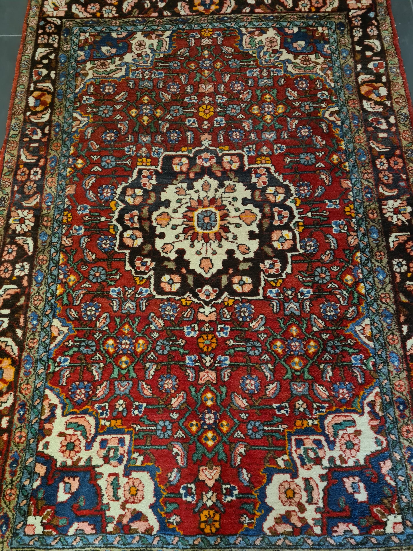 Perserteppich Orientteppich Handgeknüpfter Teppich Feiner Bidjar 228x147cm