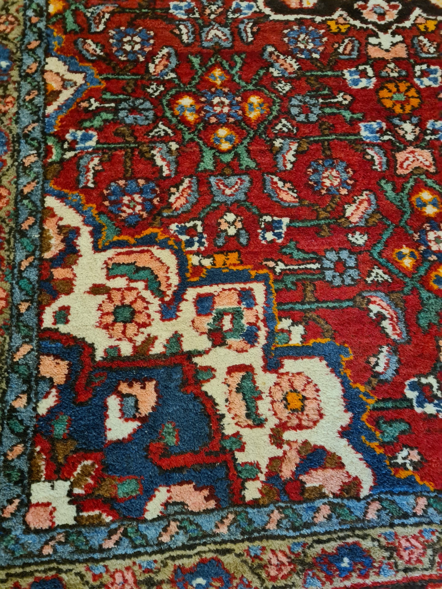 Perserteppich Orientteppich Handgeknüpfter Teppich Feiner Bidjar 228x147cm