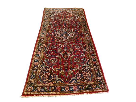 Perserteppich Orientteppich Handgeknüpfter Teppich Sarough Läufer 152x70cm