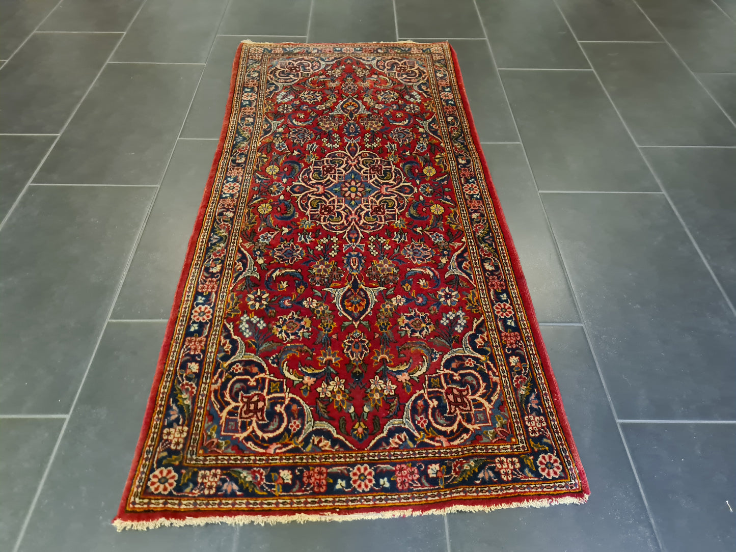 Perserteppich Orientteppich Handgeknüpfter Teppich Sarough Läufer 152x70cm