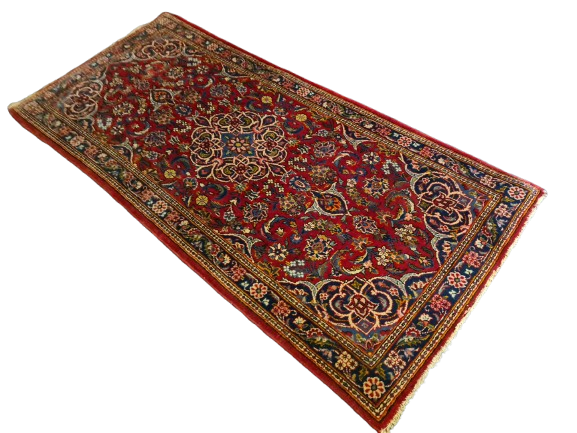 Perserteppich Orientteppich Handgeknüpfter Teppich Sarough Läufer 152x70cm