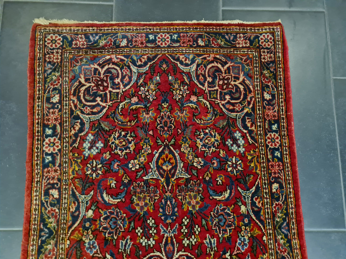 Perserteppich Orientteppich Handgeknüpfter Teppich Sarough Läufer 152x70cm