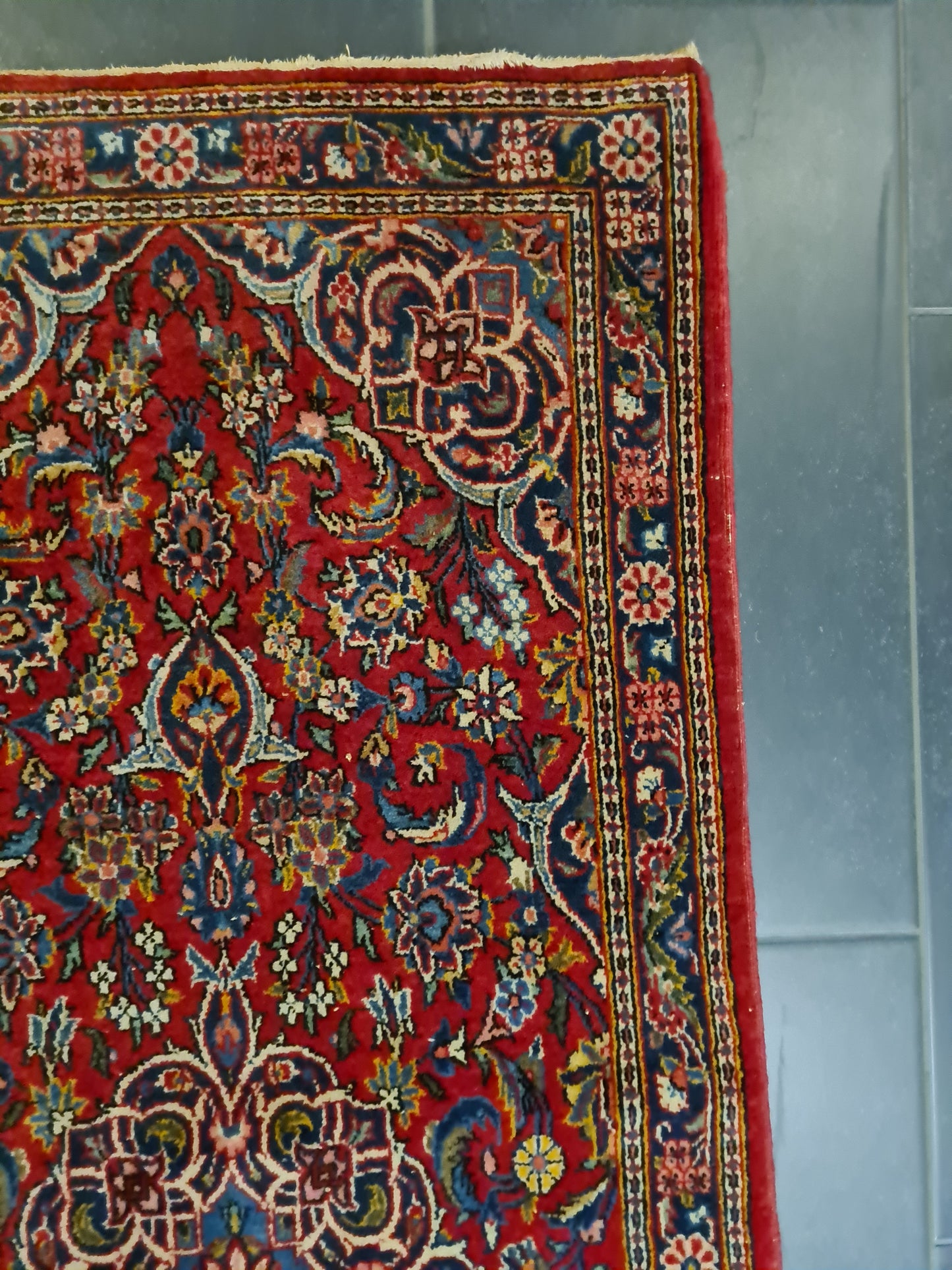 Perserteppich Orientteppich Handgeknüpfter Teppich Sarough Läufer 152x70cm