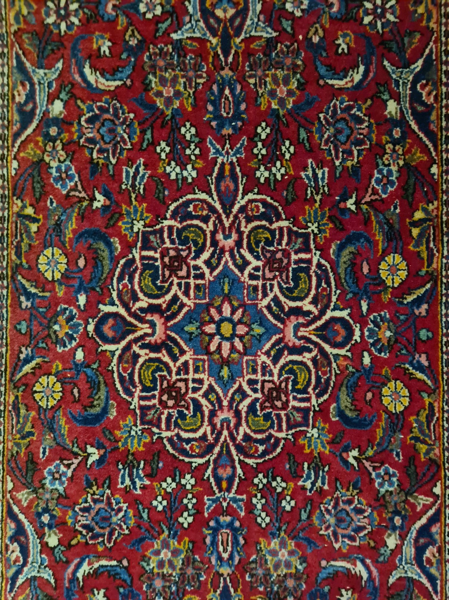 Perserteppich Orientteppich Handgeknüpfter Teppich Sarough Läufer 152x70cm