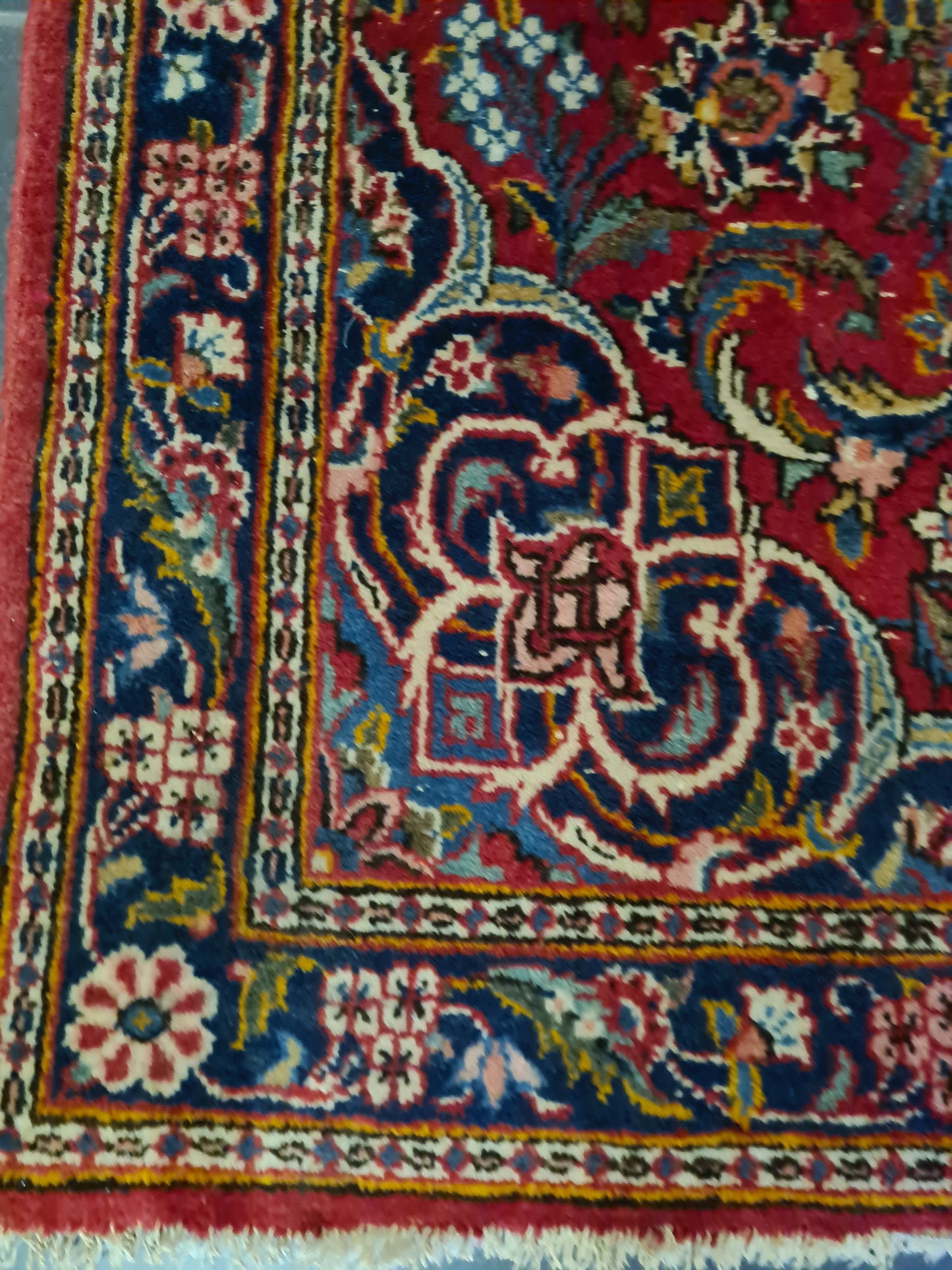 Perserteppich Orientteppich Handgeknüpfter Teppich Sarough Läufer 152x70cm