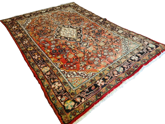 Perserteppich Orientteppich Handgeknüpfter Teppich Sarough Hamedan 214x143cm