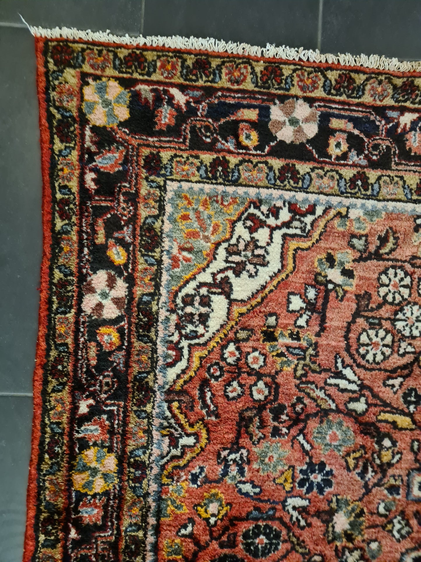 Perserteppich Orientteppich Handgeknüpfter Teppich Sarough Hamedan 214x143cm