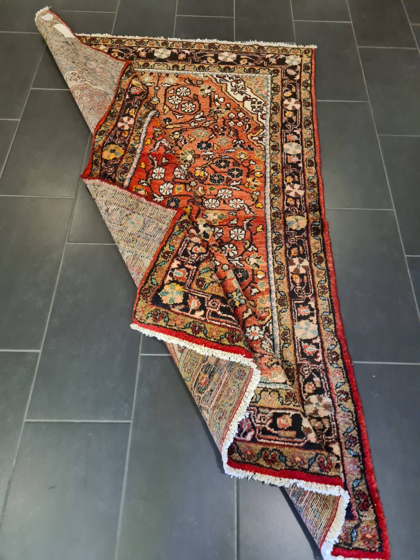 Perserteppich Orientteppich Handgeknüpfter Teppich Sarough Hamedan 214x143cm