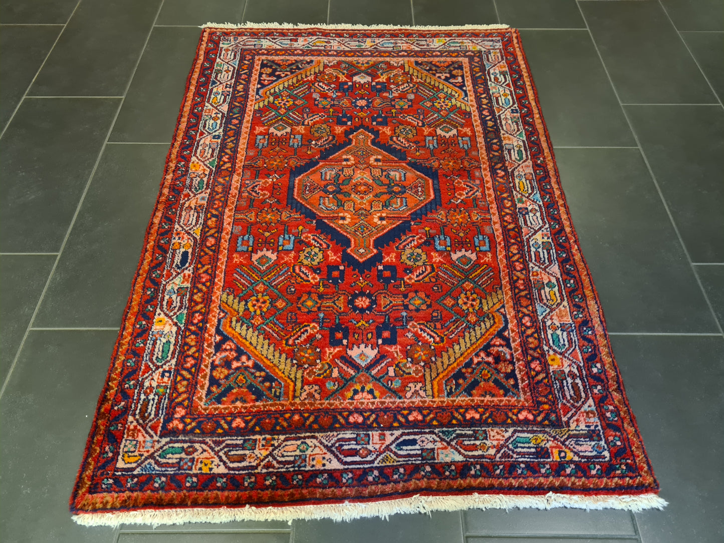 Perserteppich Orientteppich Handgeknüpfter Teppich Malaya antik 158x107cm