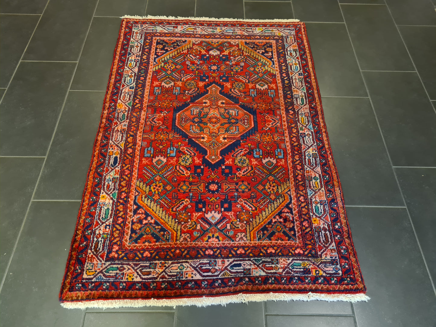 Perserteppich Orientteppich Handgeknüpfter Teppich Malaya antik 158x107cm