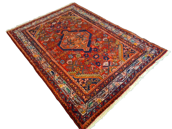 Perserteppich Orientteppich Handgeknüpfter Teppich Malaya antik 158x107cm
