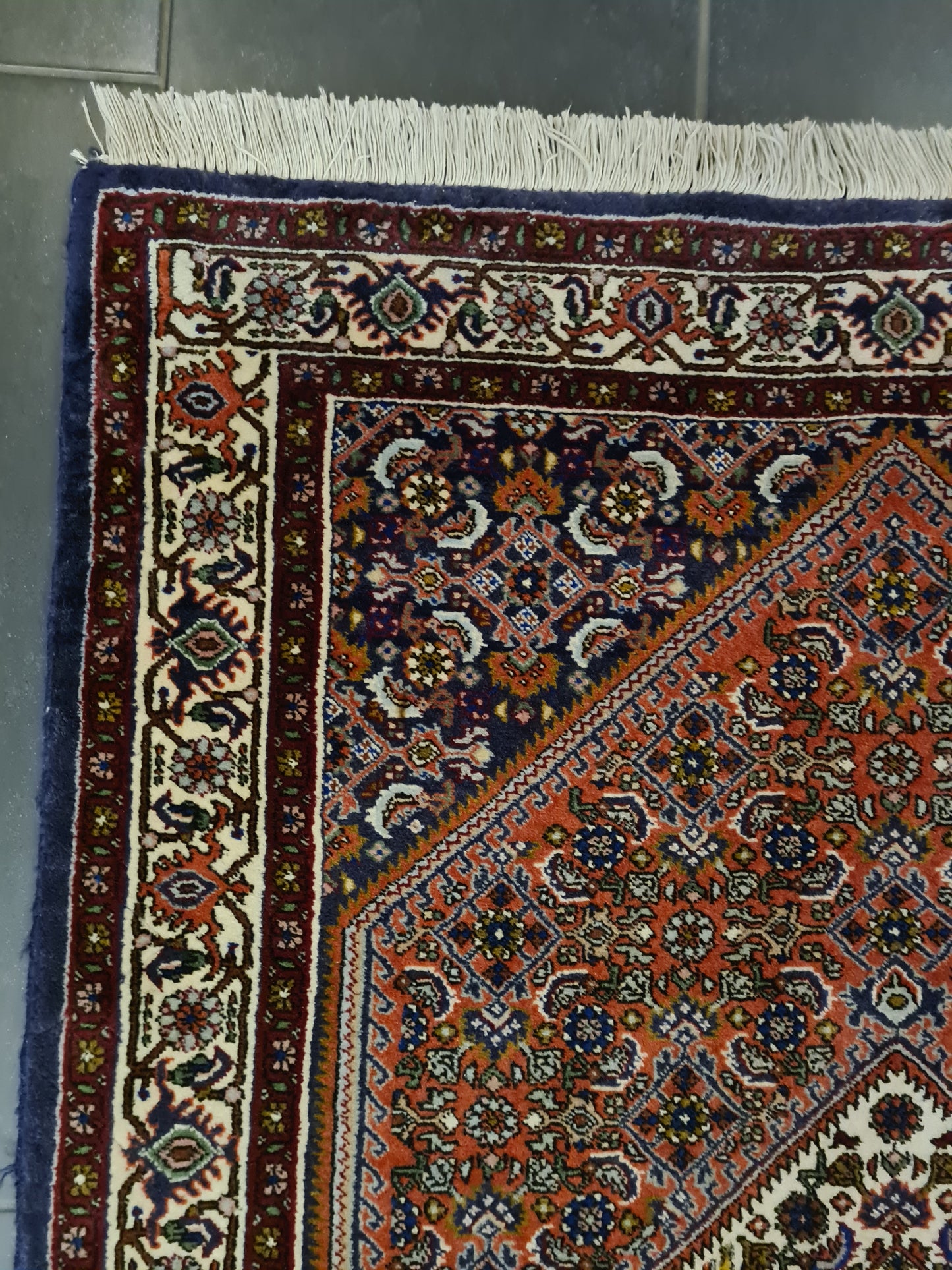 Perserteppich Orientteppich Handgeknüpfter Teppich Feiner Bidjar 140x90cm