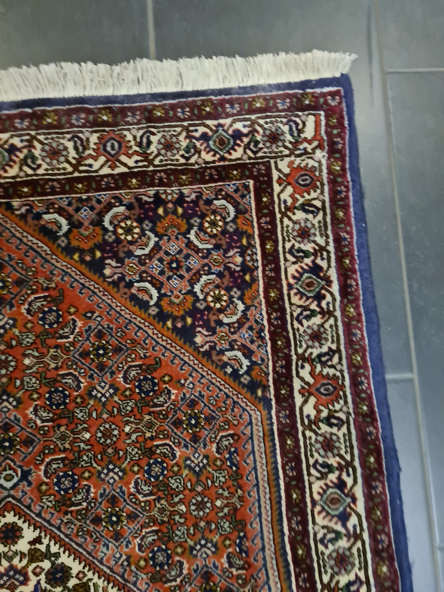 Perserteppich Orientteppich Handgeknüpfter Teppich Feiner Bidjar 140x90cm