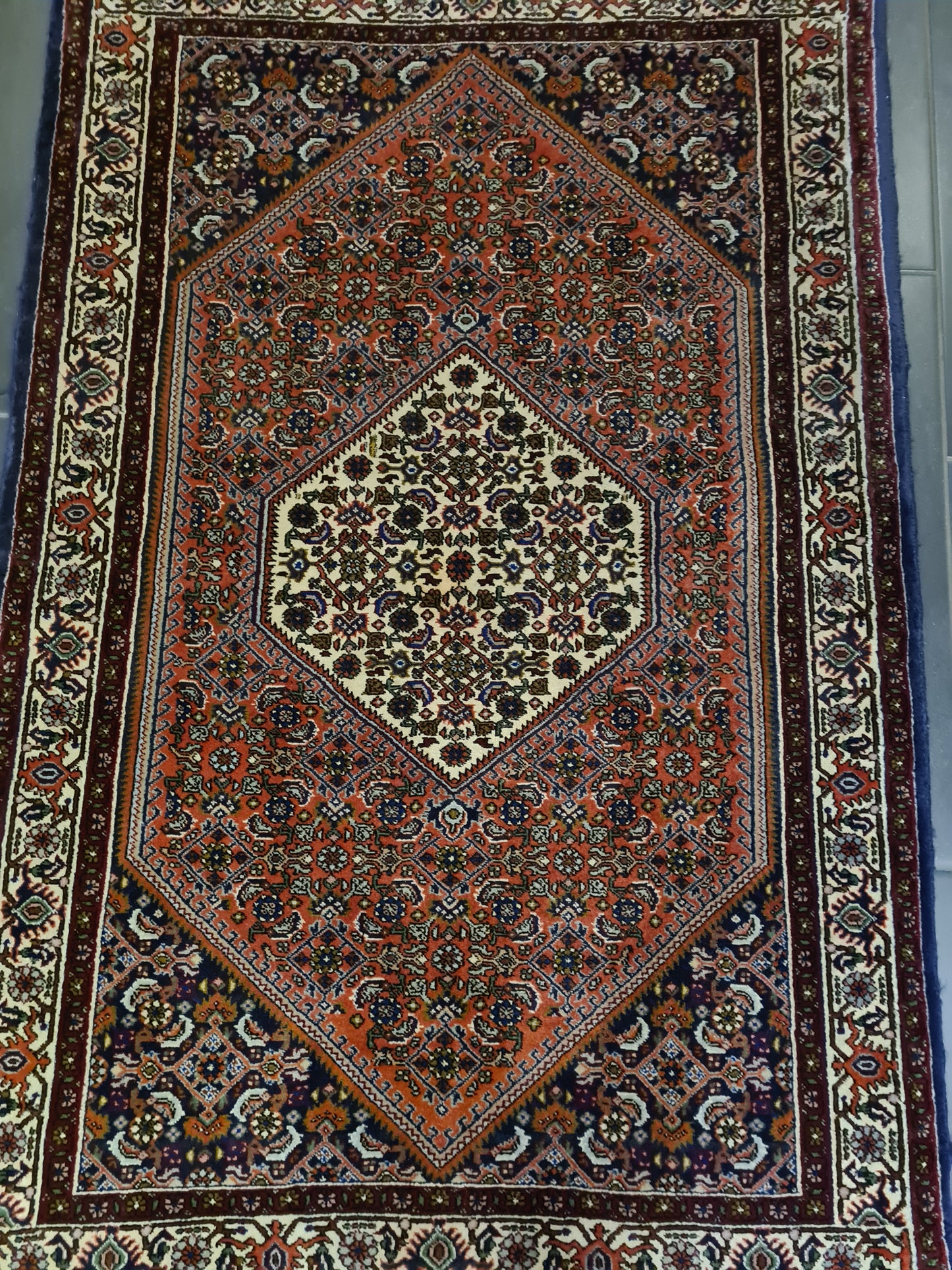Perserteppich Orientteppich Handgeknüpfter Teppich Feiner Bidjar 140x90cm