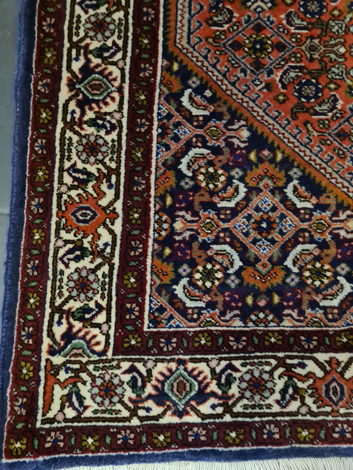 Perserteppich Orientteppich Handgeknüpfter Teppich Feiner Bidjar 140x90cm