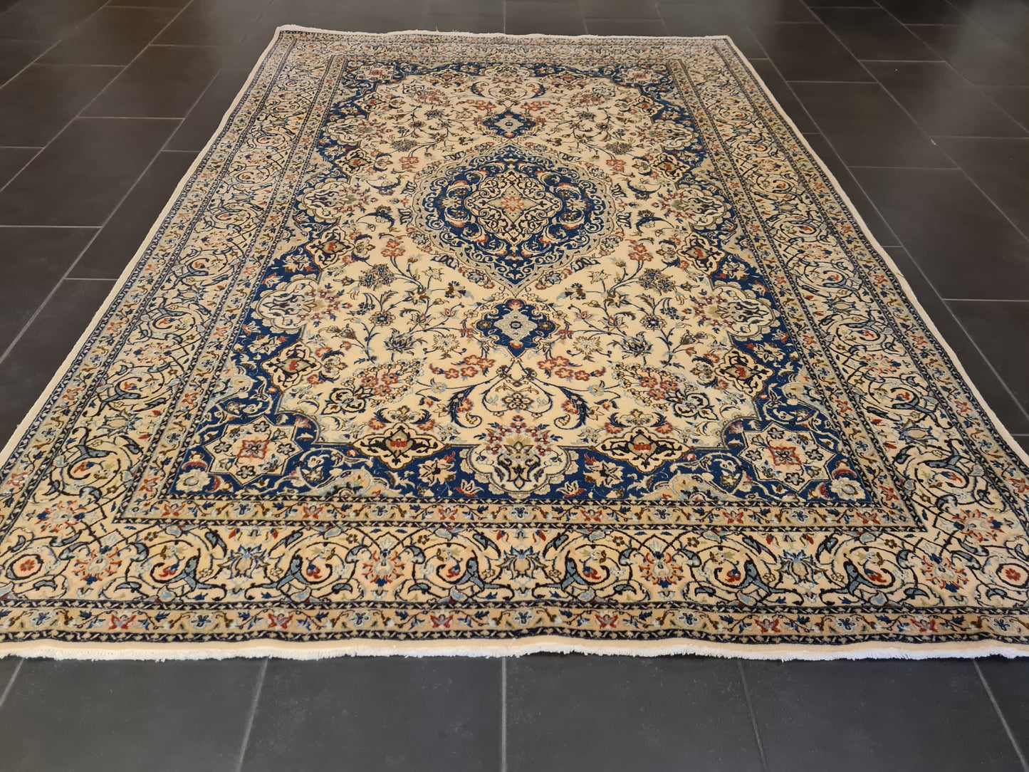 Perser Orientteppich Handgeknüpft Teppich Nain Habibian 238x164cm