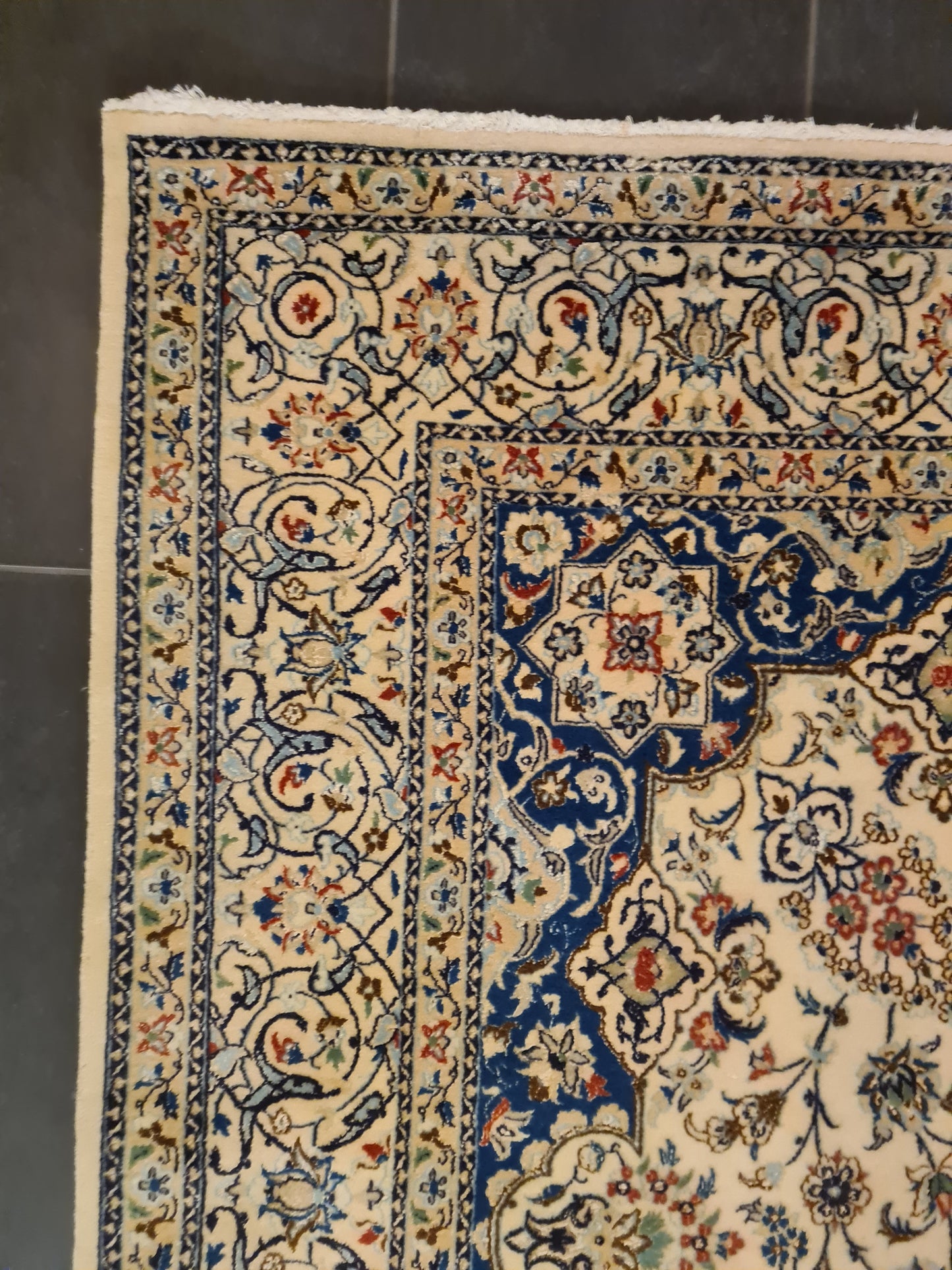 Perser Orientteppich Handgeknüpft Teppich Nain Habibian 238x164cm