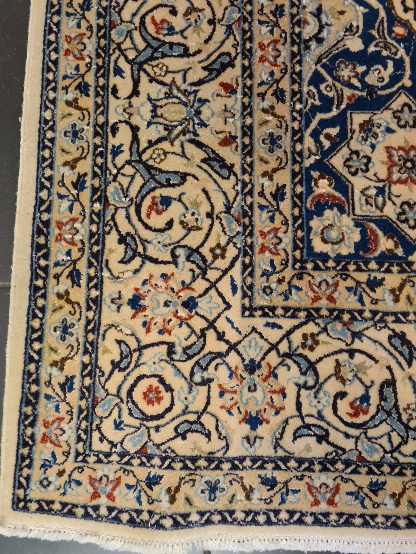 Perser Orientteppich Handgeknüpft Teppich Nain Habibian 238x164cm