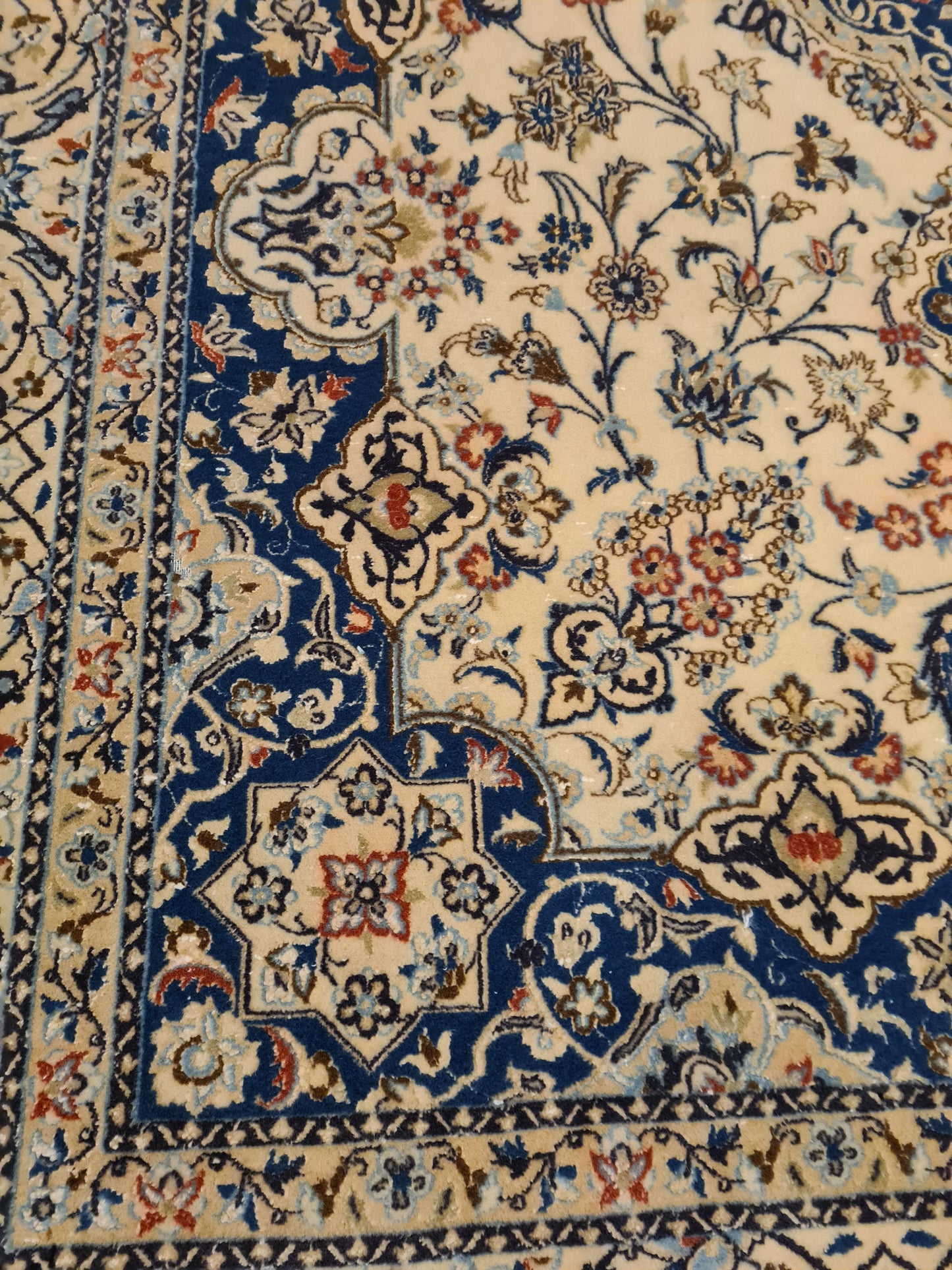 Perser Orientteppich Handgeknüpft Teppich Nain Habibian 238x164cm