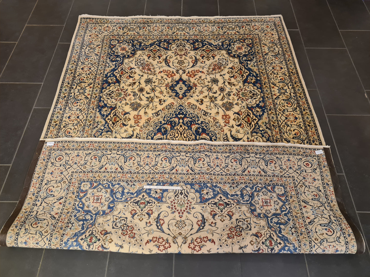 Perser Orientteppich Handgeknüpft Teppich Nain Habibian 238x164cm
