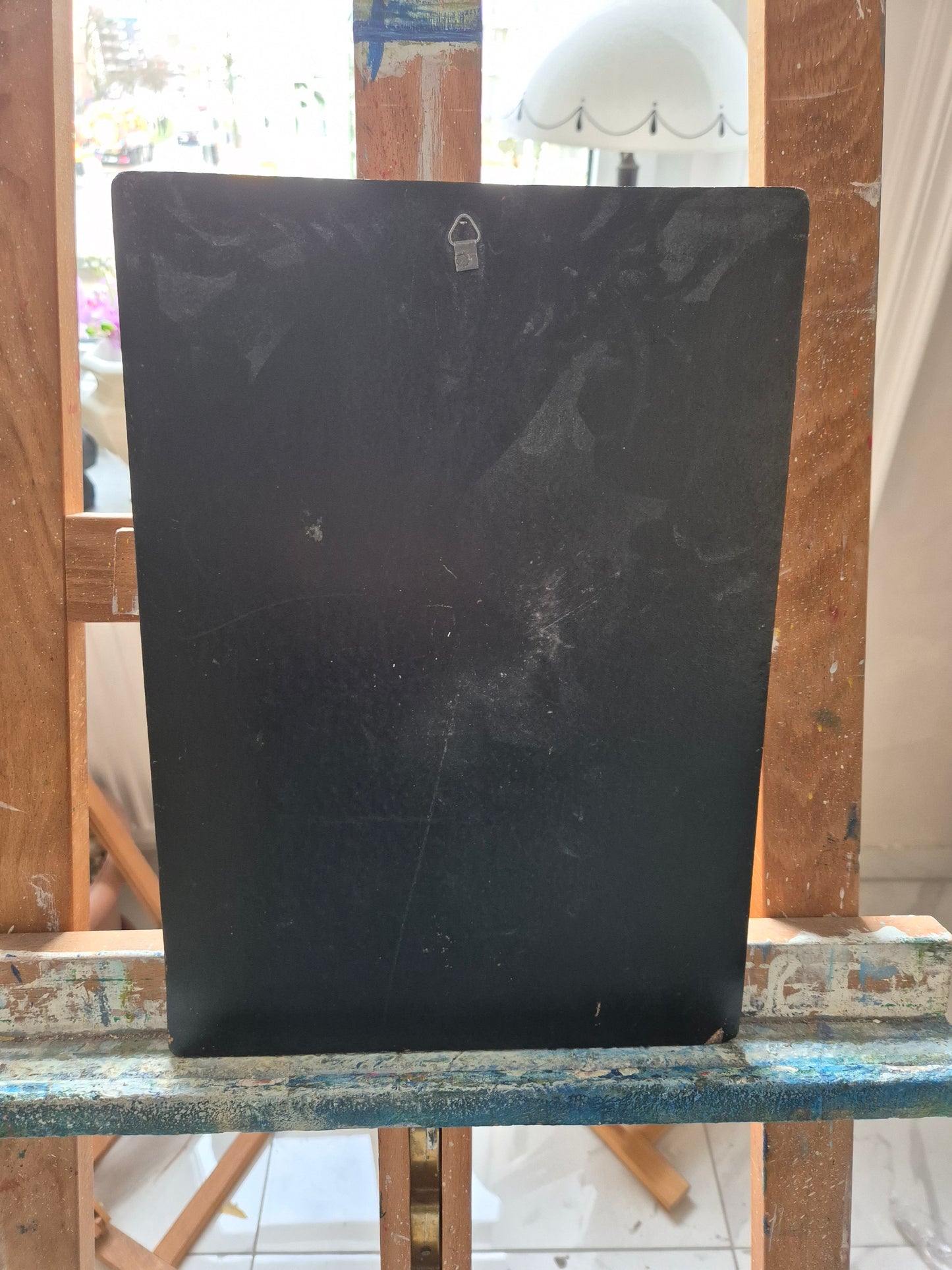 Naturdarstellung mit Vögeln und floralen Elementen 44x38cm