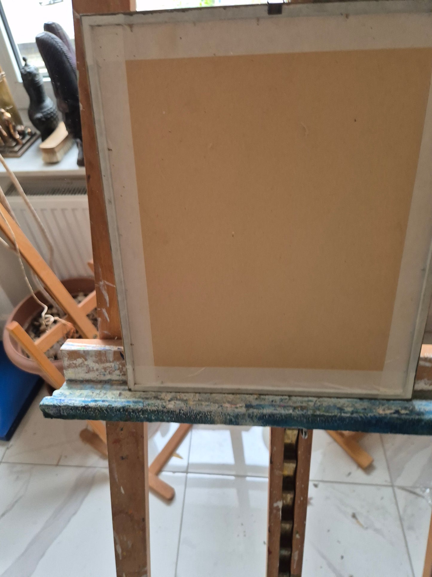 Kaiser Heinrich VI. auf dem Thron, Grafik auf Leinwand 27x36cm