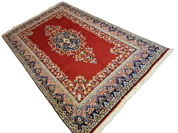 Perserteppich Orientteppich Handgeknüpfter Teppich Kirman Laver 234x135cm