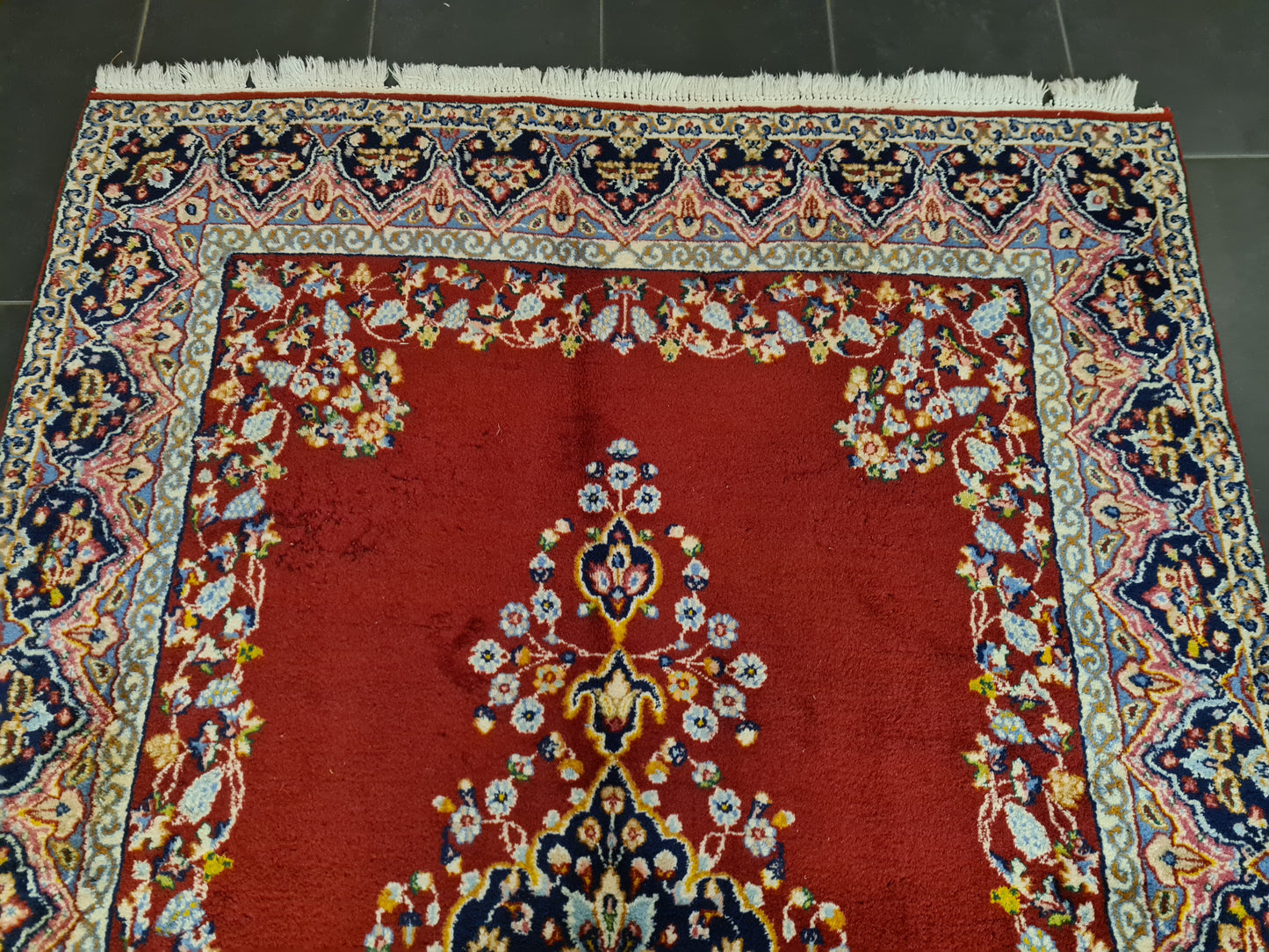 Perserteppich Orientteppich Handgeknüpfter Teppich Kirman Laver 234x135cm