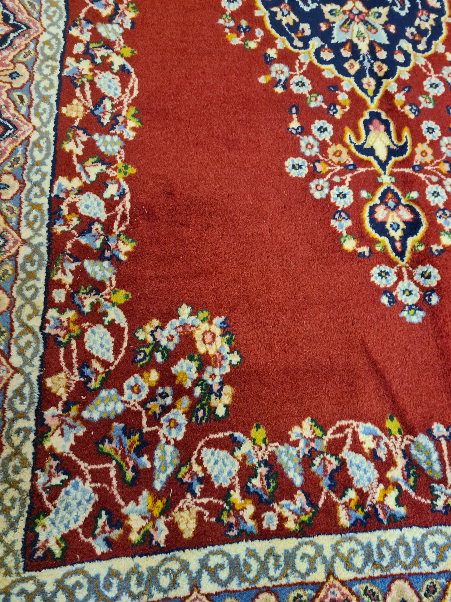 Perserteppich Orientteppich Handgeknüpfter Teppich Kirman Laver 234x135cm