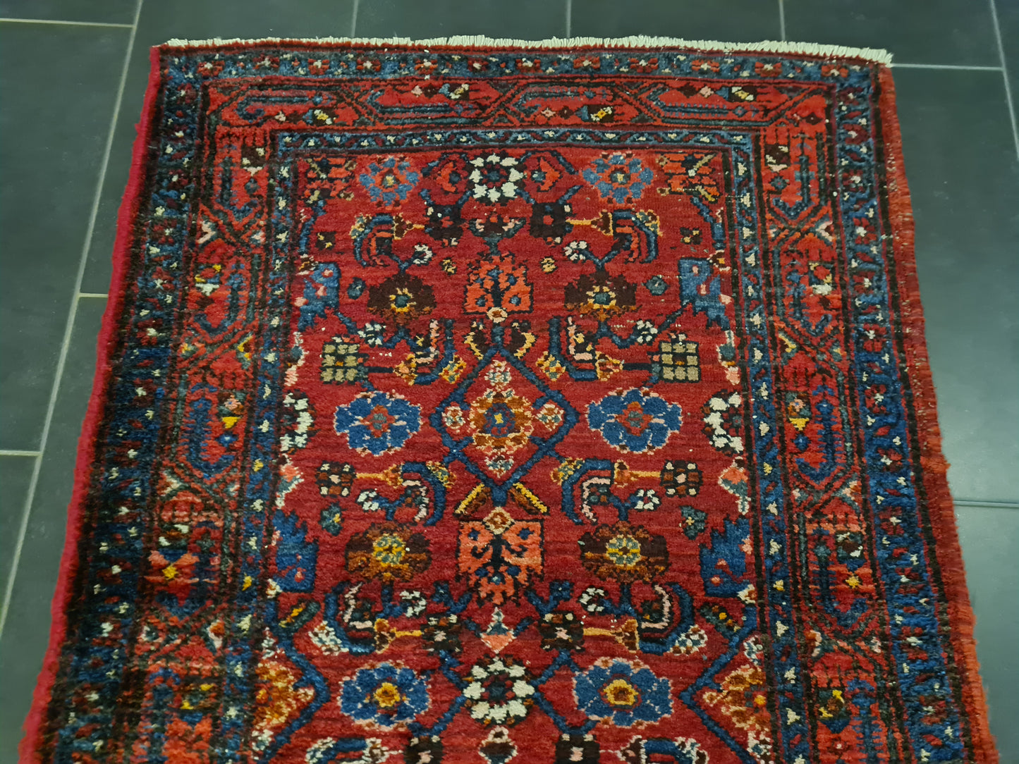 Perserteppich Orientteppich Handgeknüpfter Teppich Malaya antik 298x103cm