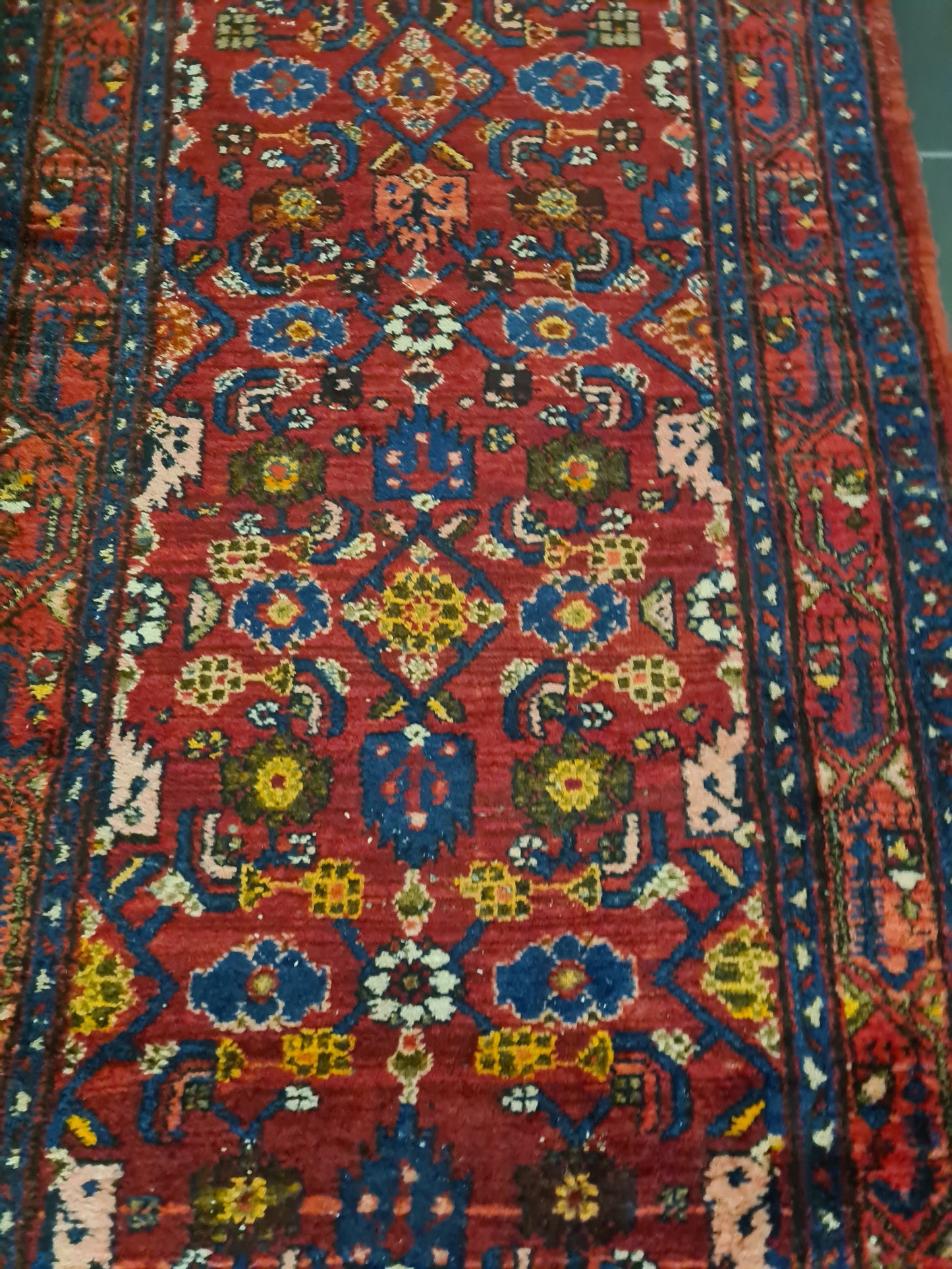 Perserteppich Orientteppich Handgeknüpfter Teppich Malaya antik 298x103cm