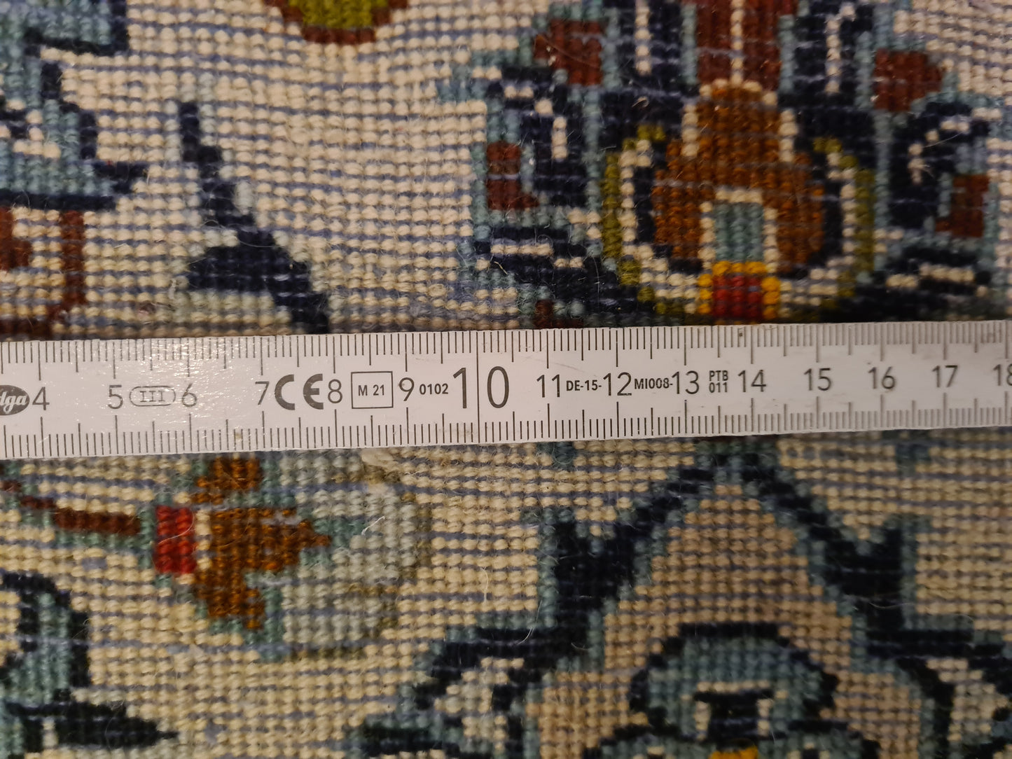 Perserteppich Orientteppich Handgeknüpfer Teppich Keshan Läufer 404x102cm