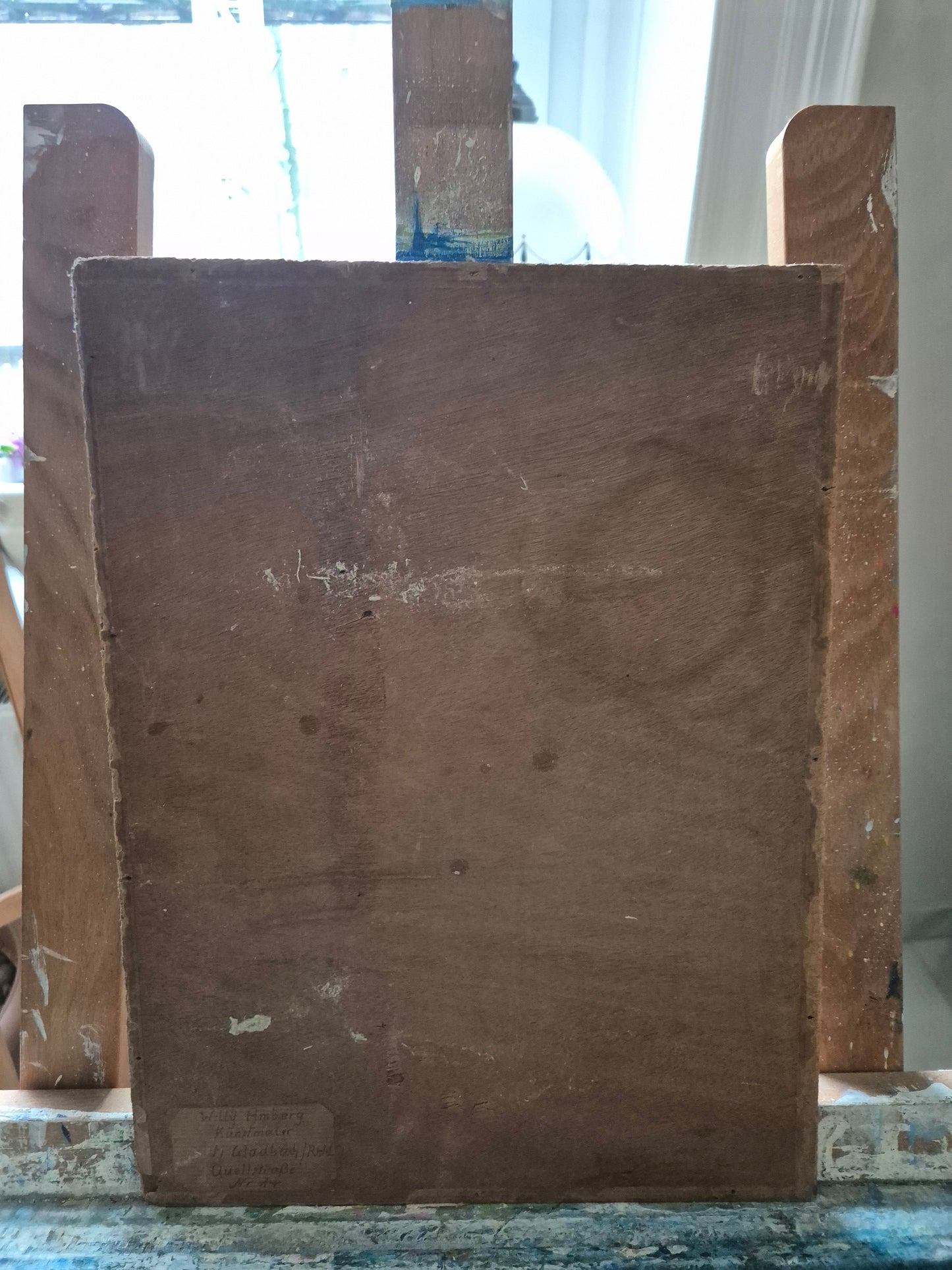 Willy Amberg (1955) Ölgemälde Blumenstilleben Handsigniert Datiert