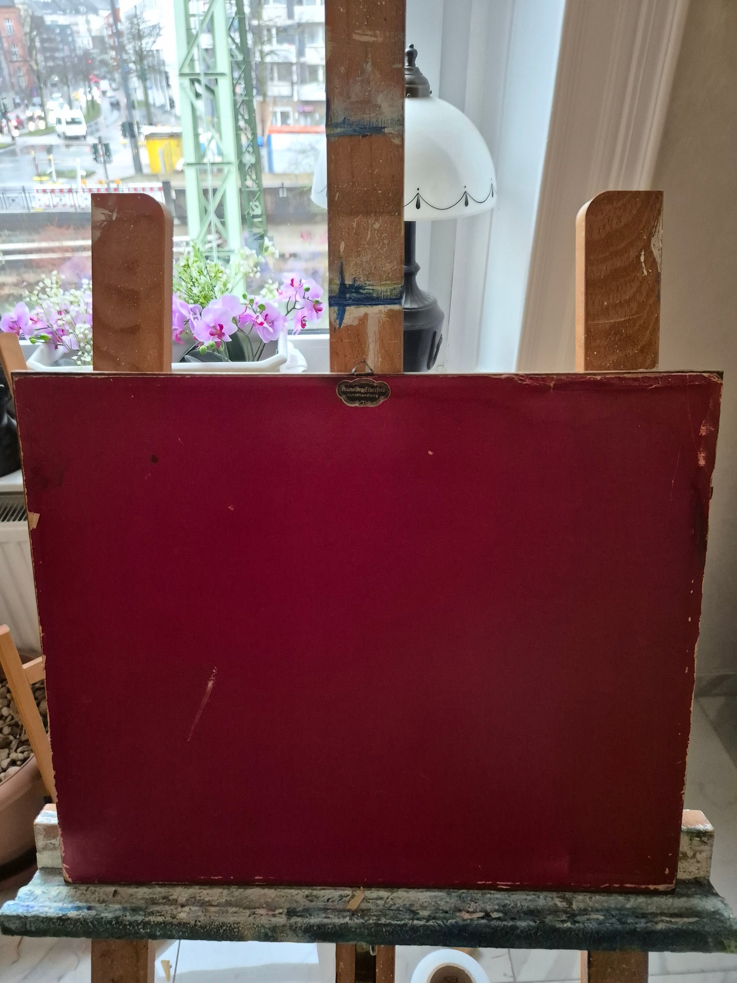 Nagel (XX) Aquarellmalerei Farbenfrohe Landschaft Expressionismus