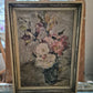 Europäische Schule (XX) Ölgemälde Handsigniert Blumenstillleben 46x36cm