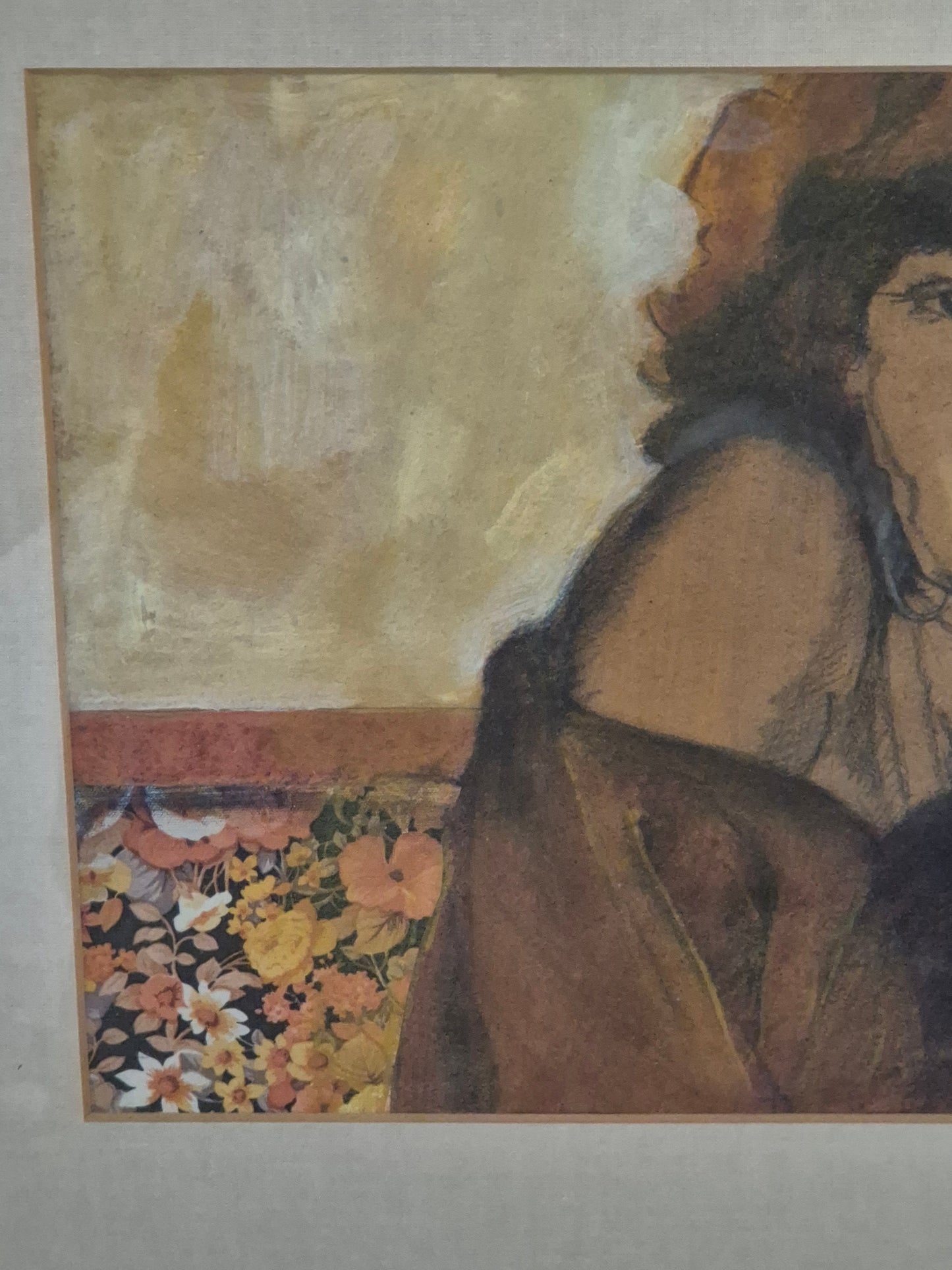 Mischtechnik Europäische Schule (XX) Portrait Charmante Junge Frau