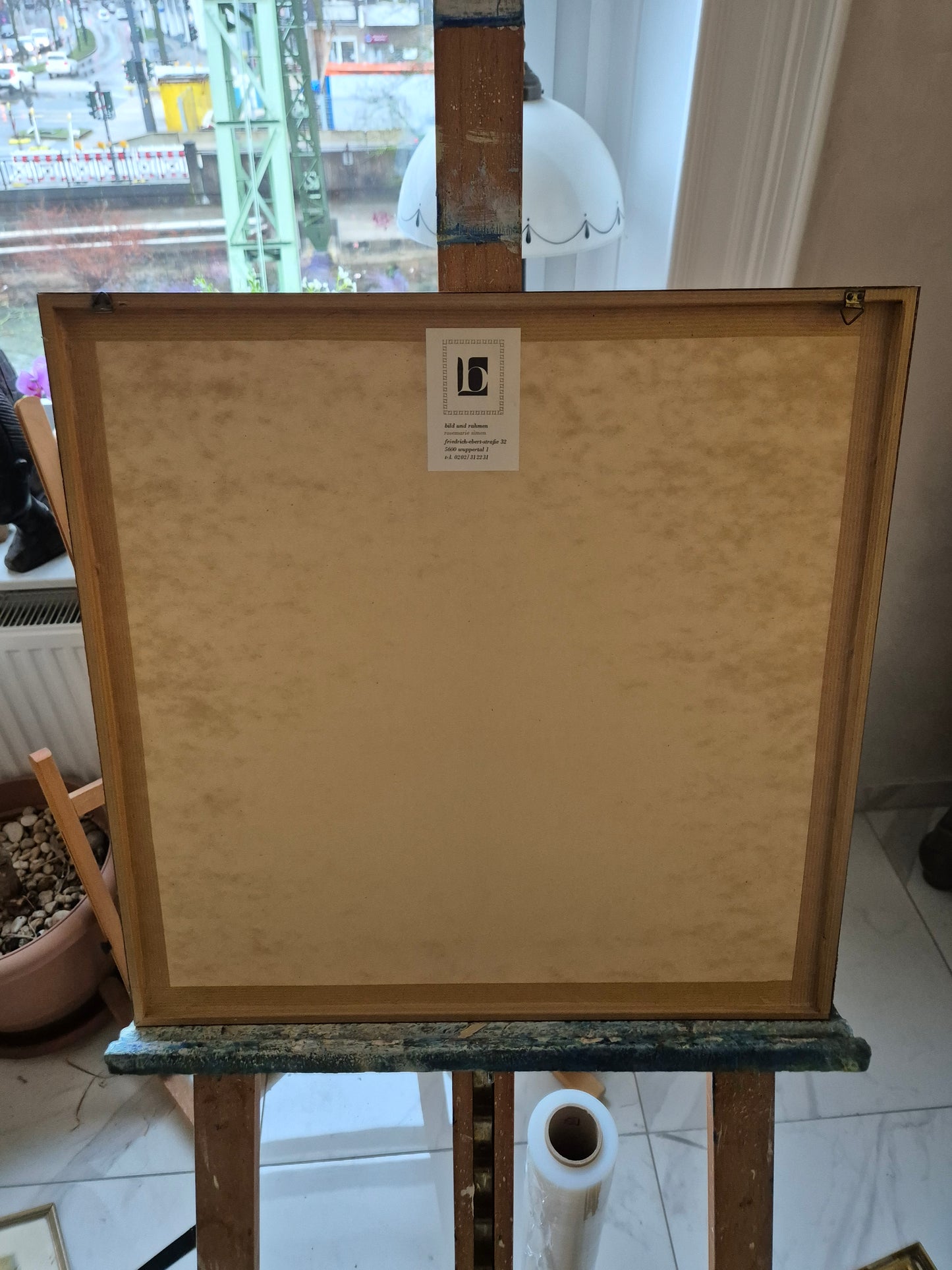 Gemälde Akt Mischtechnik Expressionismus Landschaft Gerahmt 61x48cm