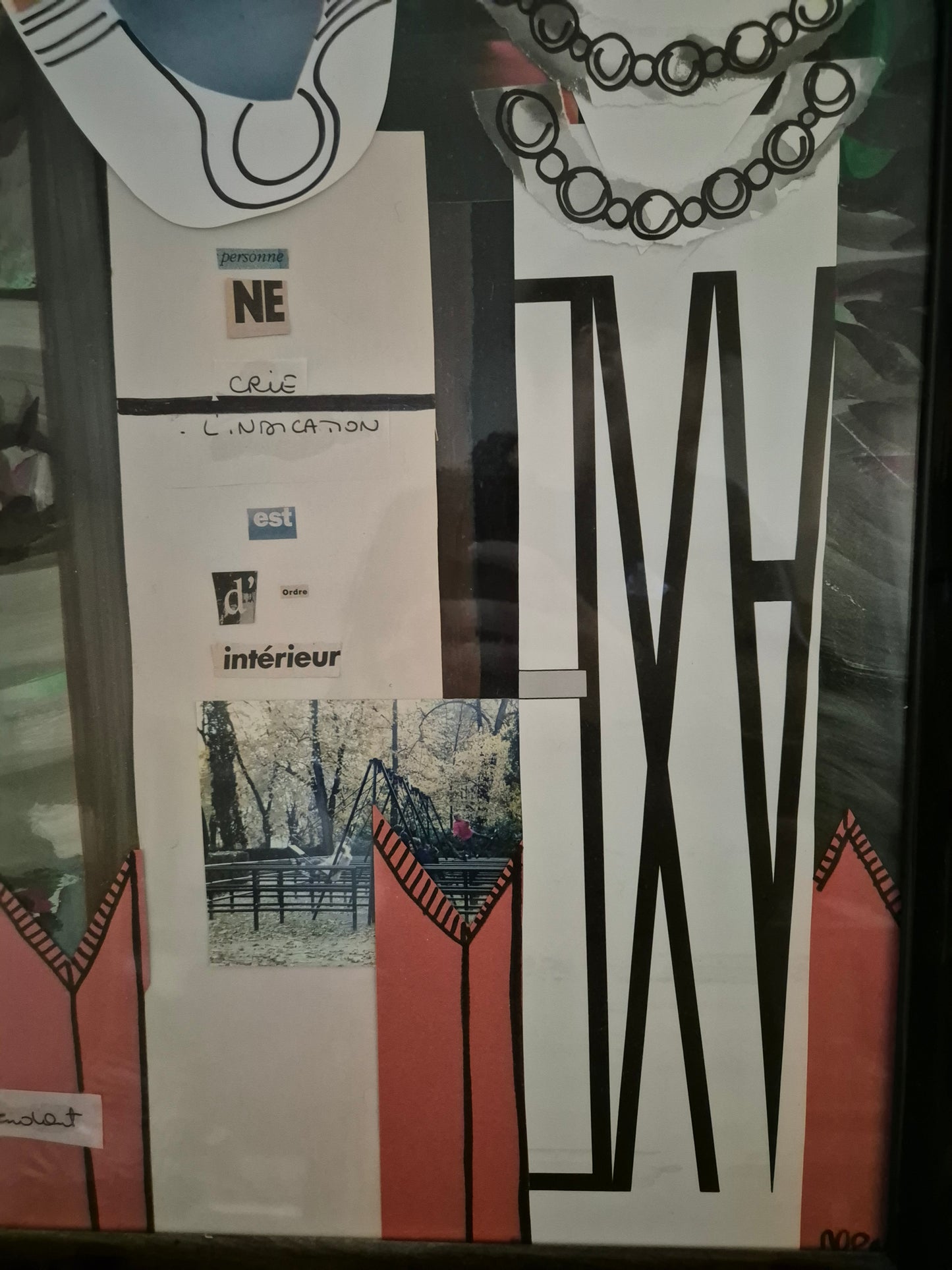 Marie Christine Pont (XX) Mischtechnik Collage Streetart Paris Typografie