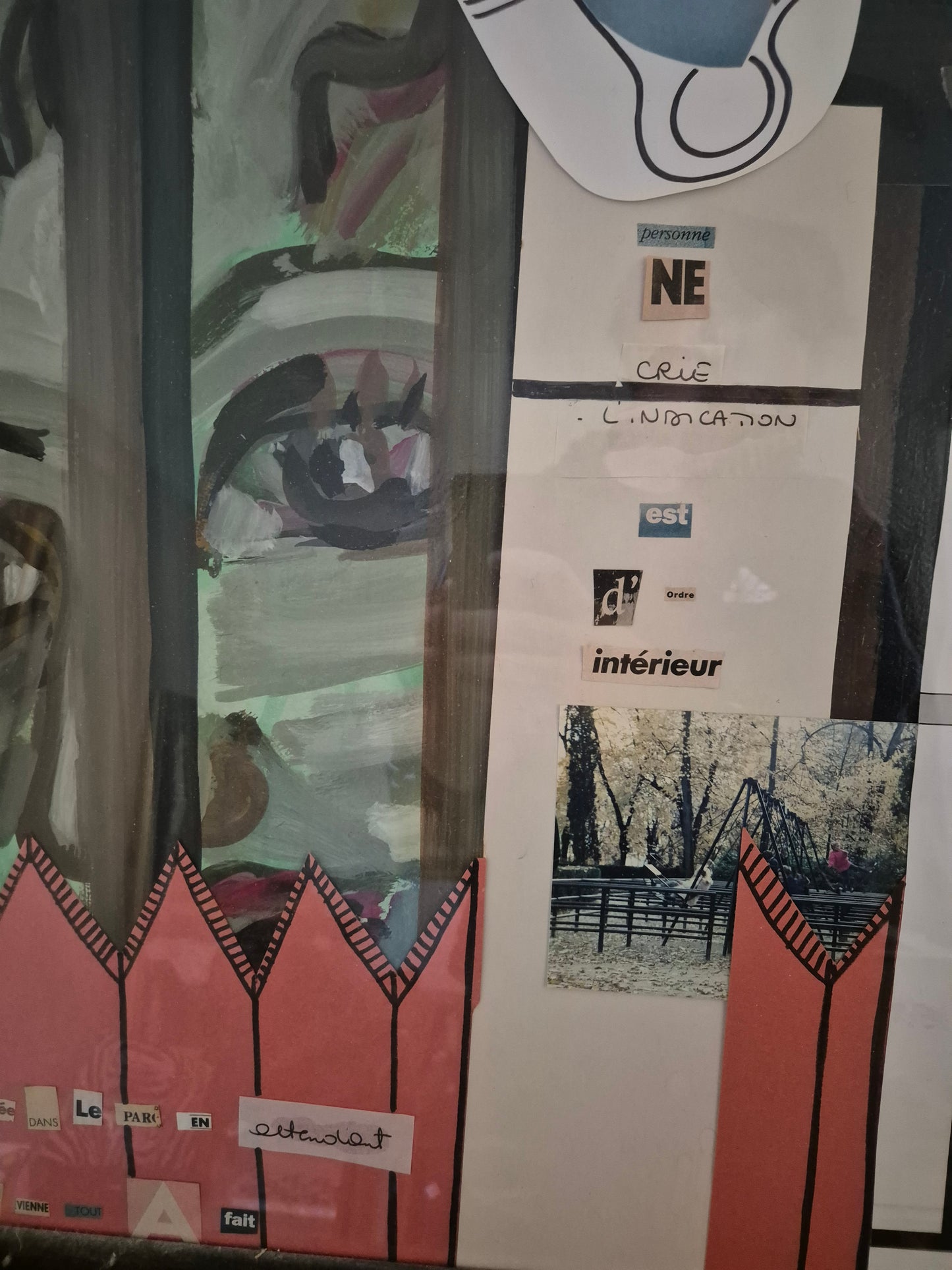 Marie Christine Pont (XX) Mischtechnik Collage Streetart Paris Typografie