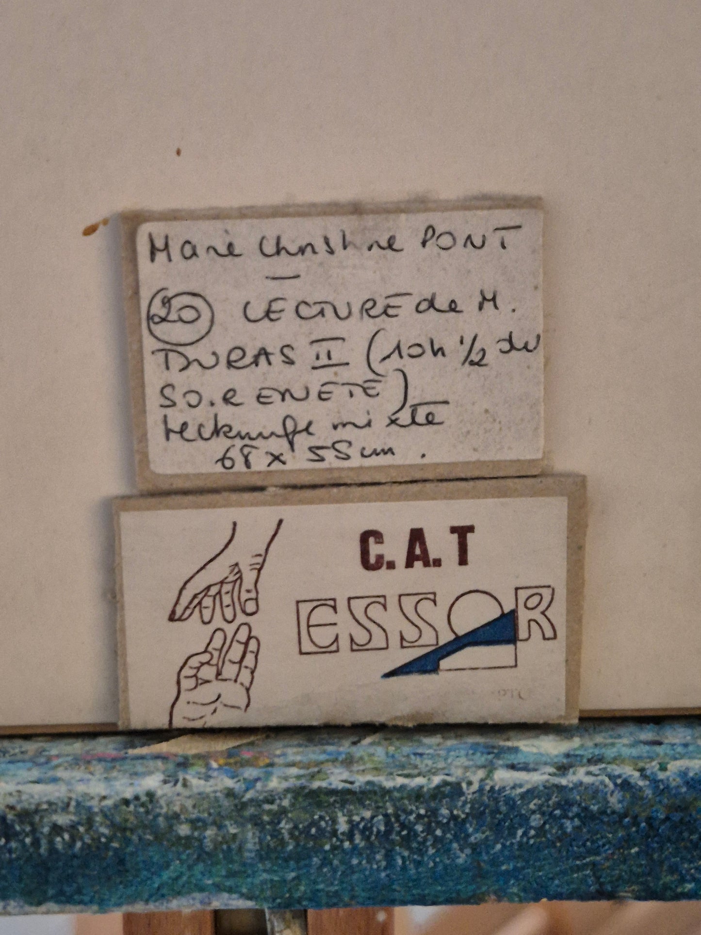 Marie Christine Pont (XX) Mischtechnik Collage Streetart Paris Typografie