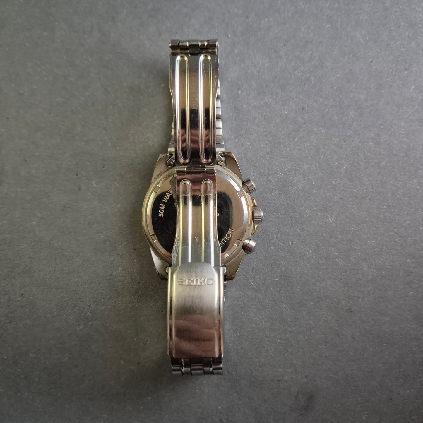 Sportlicher Chronograph Herrenarmbanduhr – Edelstahl mit Tachymeter