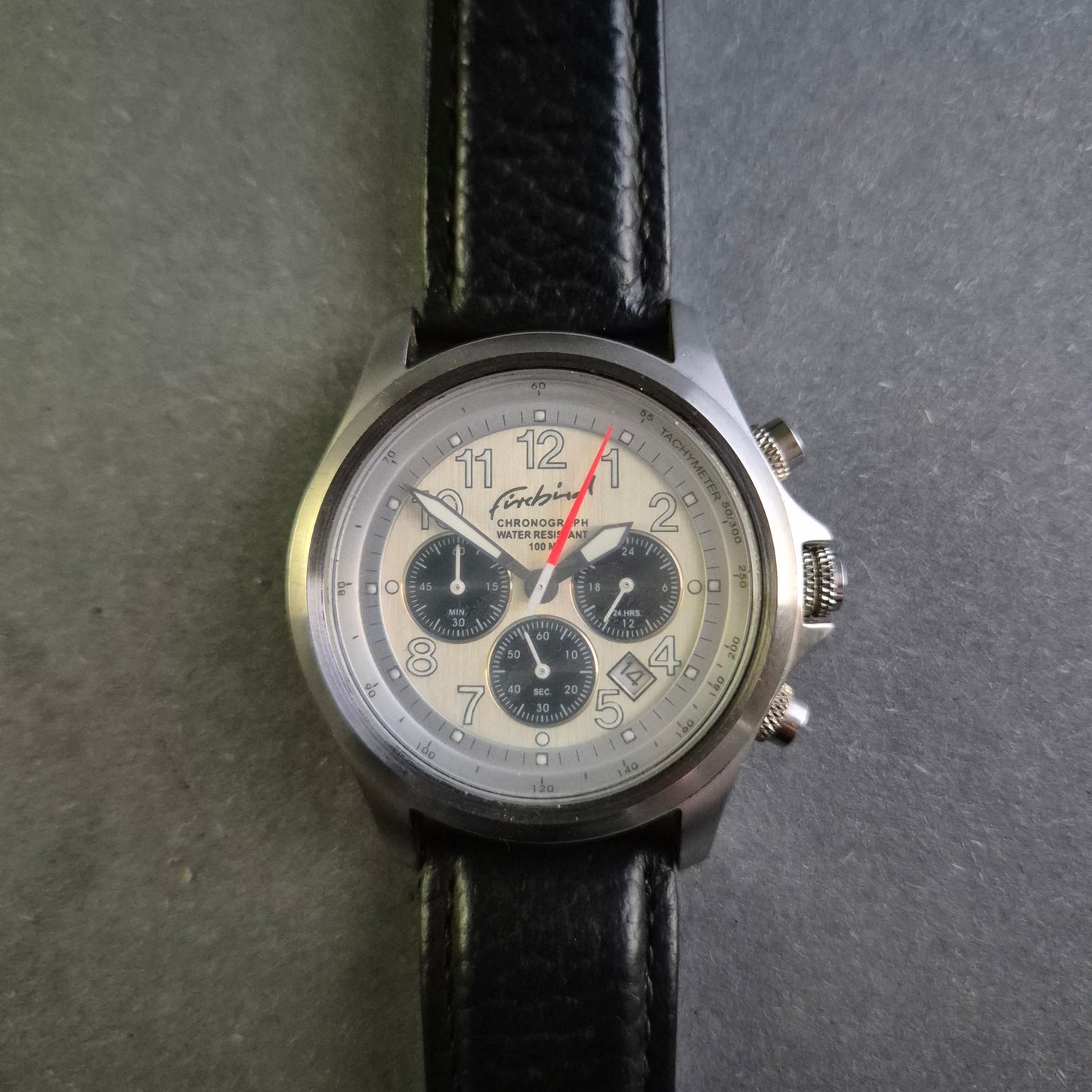 Firebird Herren-Chronograph – Robuste Sportuhr mit Lederarmband