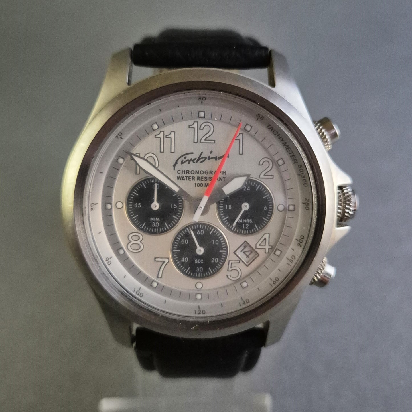 Firebird Herren-Chronograph – Robuste Sportuhr mit Lederarmband