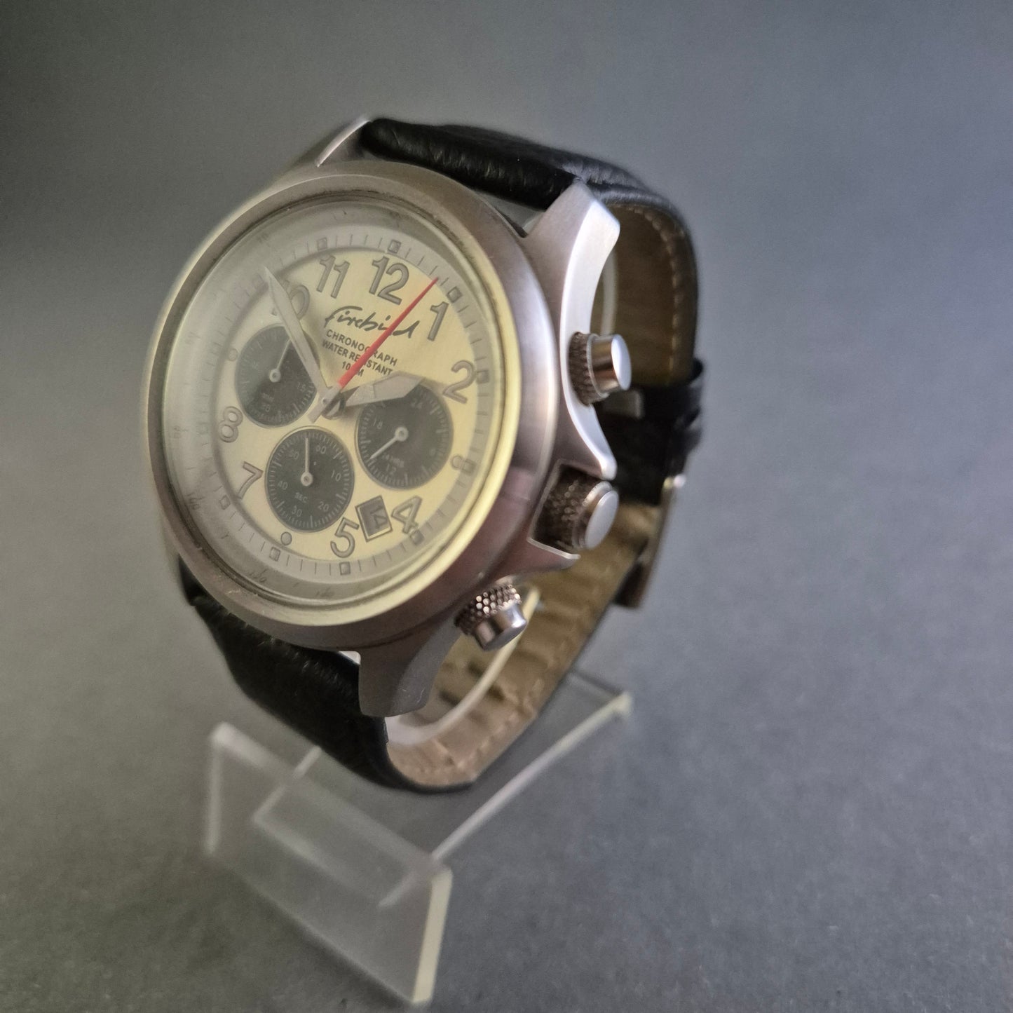 Firebird Herren-Chronograph – Robuste Sportuhr mit Lederarmband