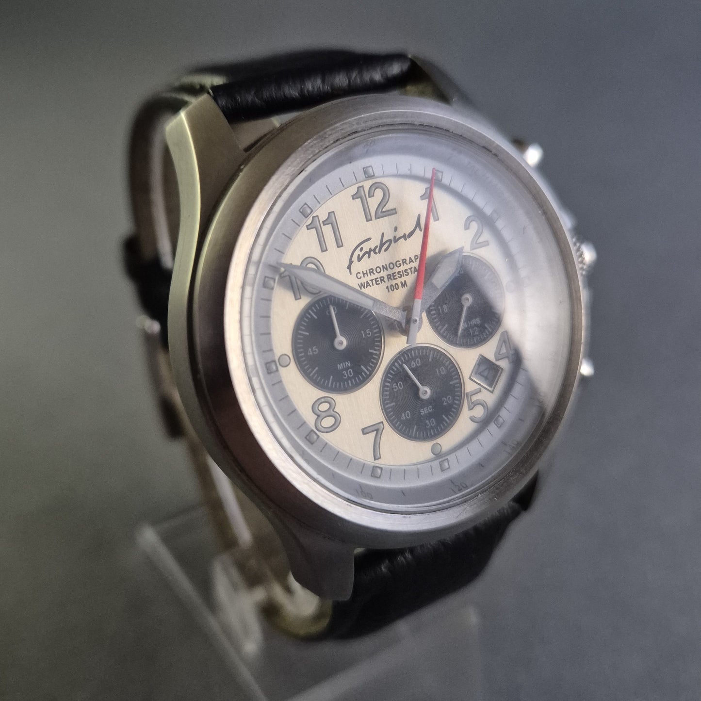 Firebird Herren-Chronograph – Robuste Sportuhr mit Lederarmband