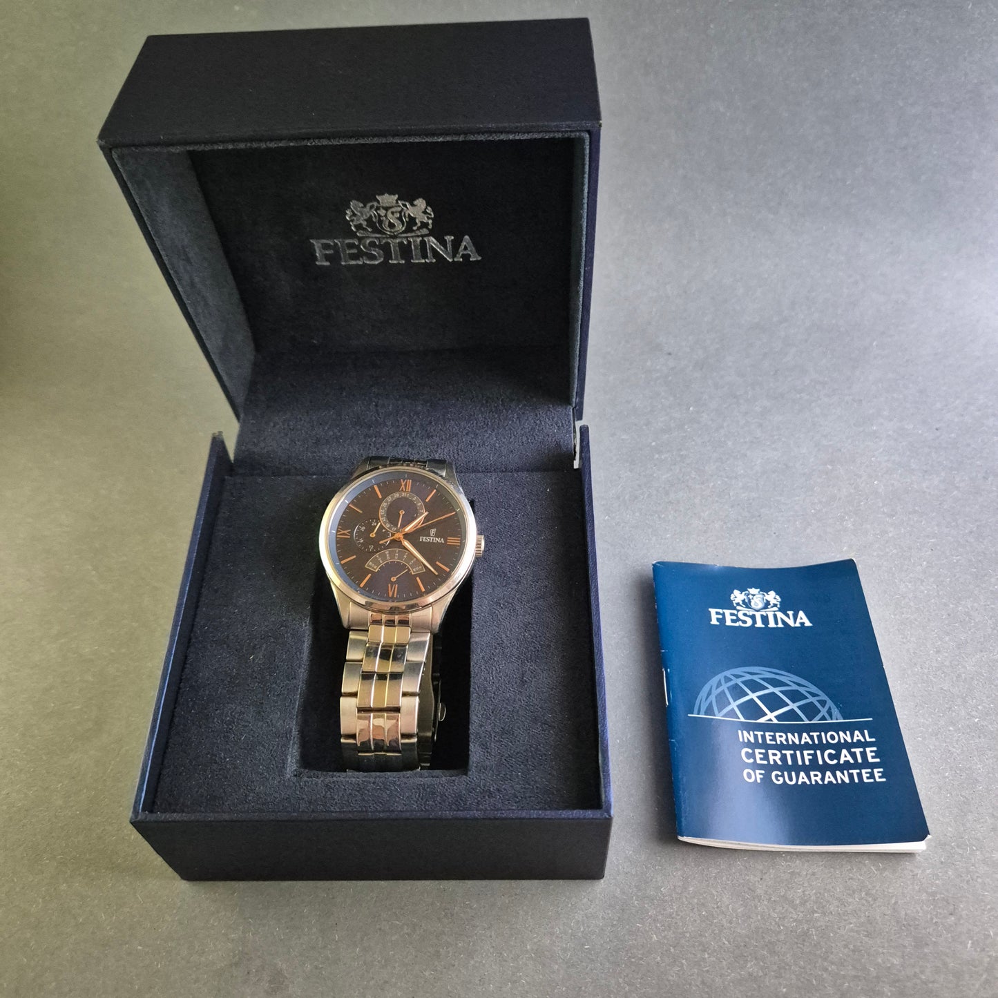 Elegante Festina Herrenarmbanduhr – Multifunktionszifferblatt
