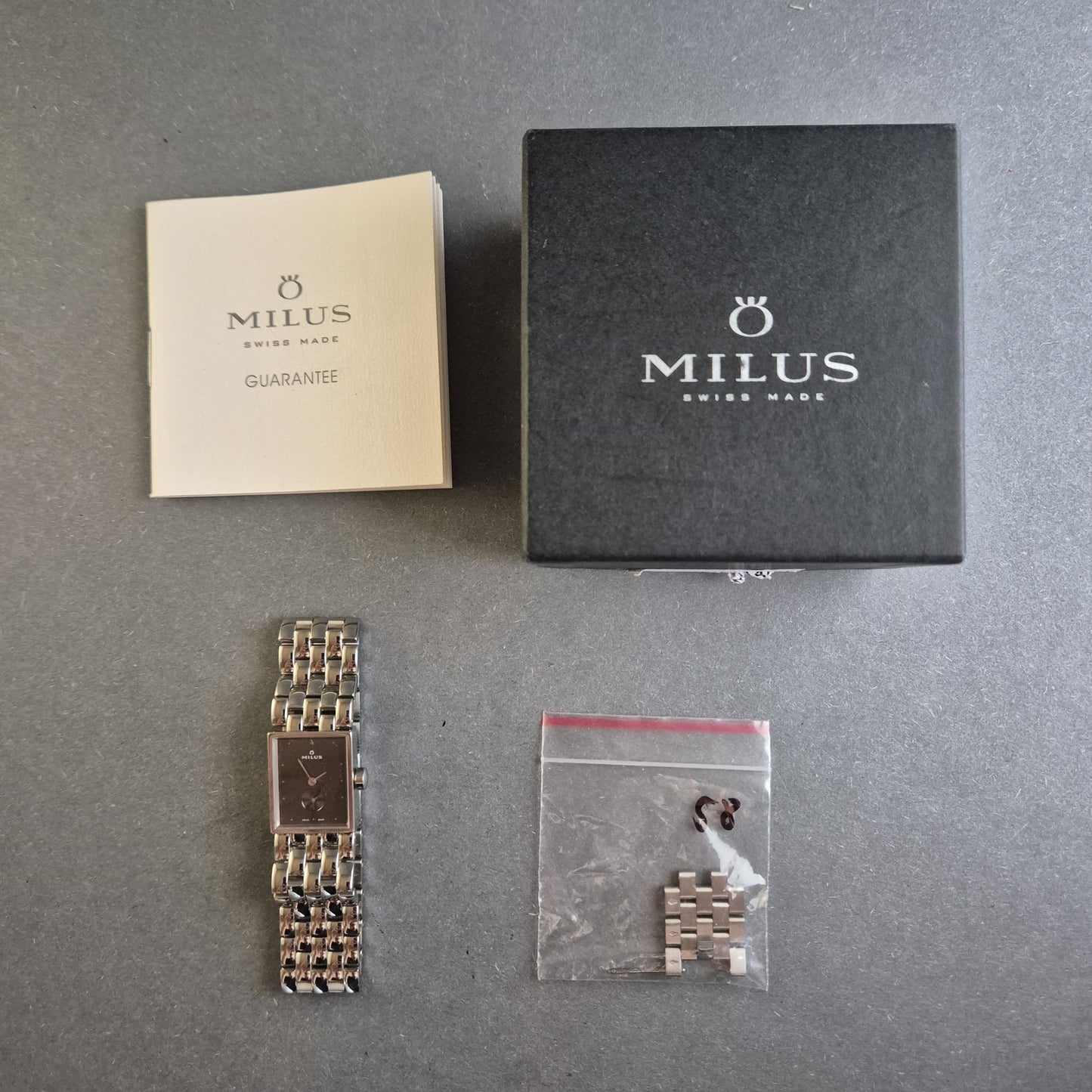 Exklusive Milus Herrenarmbanduhr – Elegantes rechteckiges Design
