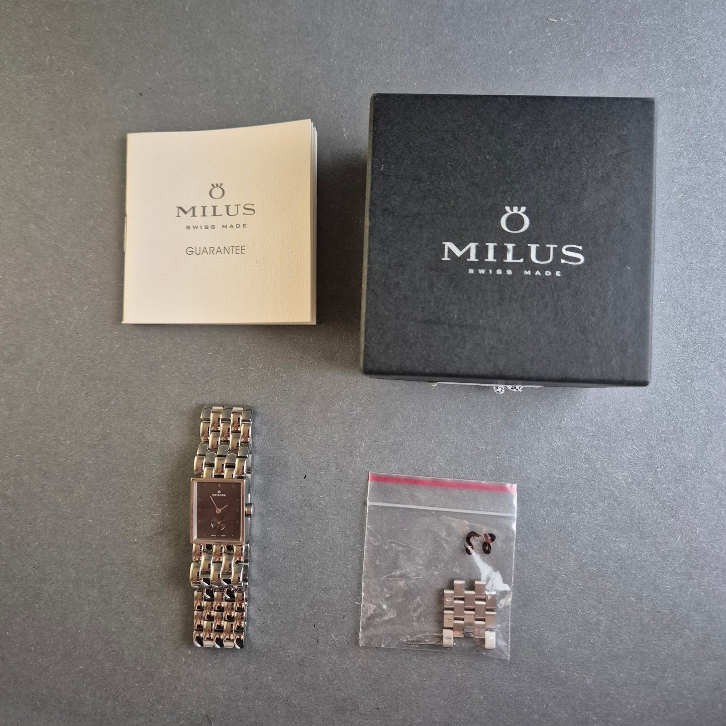 Exklusive Milus Herrenarmbanduhr – Elegantes rechteckiges Design